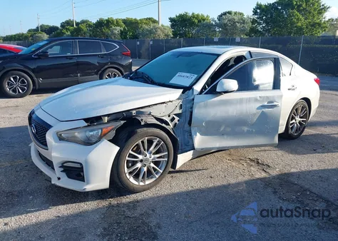 2014 Infiniti Q50 z USA, uszkodzony, nr VIN JN1BV7AP5EM682195